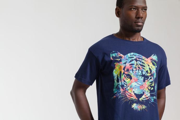 Футболка Jungle Look, темно-синяя