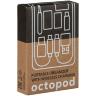 Органайзер с беспроводной зарядкой и набором адаптеров Octopod, черный