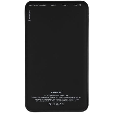 Аккумулятор All Day Compact PD 20000 мAч, черный