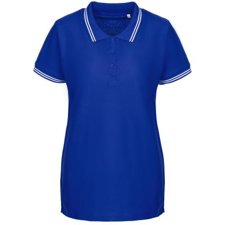 Рубашка поло женская Virma Stripes Lady, ярко-синяя