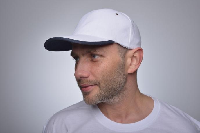 Бейсболка Unit Trendy, серая с черным