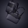 Сумка для ноутбука Qibyte Laptop Bag, темно-серая с черными вставками
