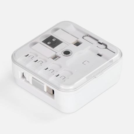 Набор для ухода за гаджетами со складным кабелем aceCase, белый