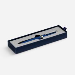 Ручка шариковая Broad Ring Soft Touch в футляре, синяя