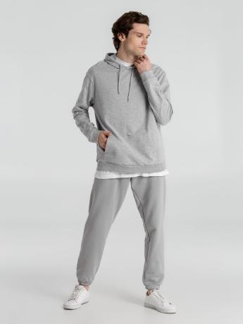 Толстовка с капюшоном унисекс Hoodie, серый меланж